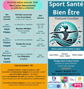 sport santé bien être quartier d'été 